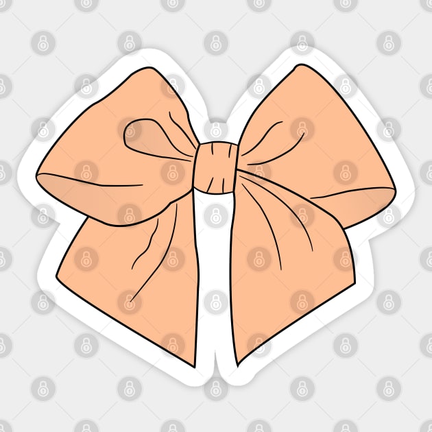 Peachy Keen Vector Bow Sticker by LozMac